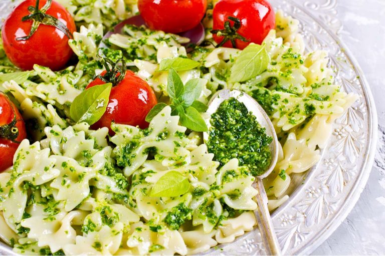 Farfalloni al pesto di menta