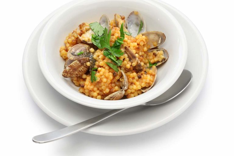 Fregola sarda tostata con arselle
