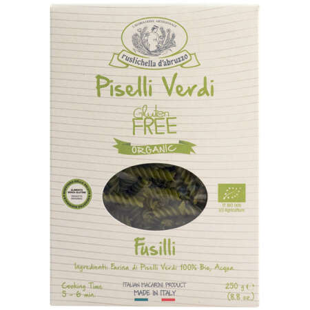 Fusilli con piselli verdi senza glutine bio 250g