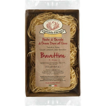 Rustichella d'Abruzzo Bavettine Pasta di Semola di Grano Duro all'Uovo