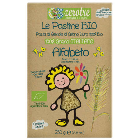 Zerotre Organic alfabeto 250g