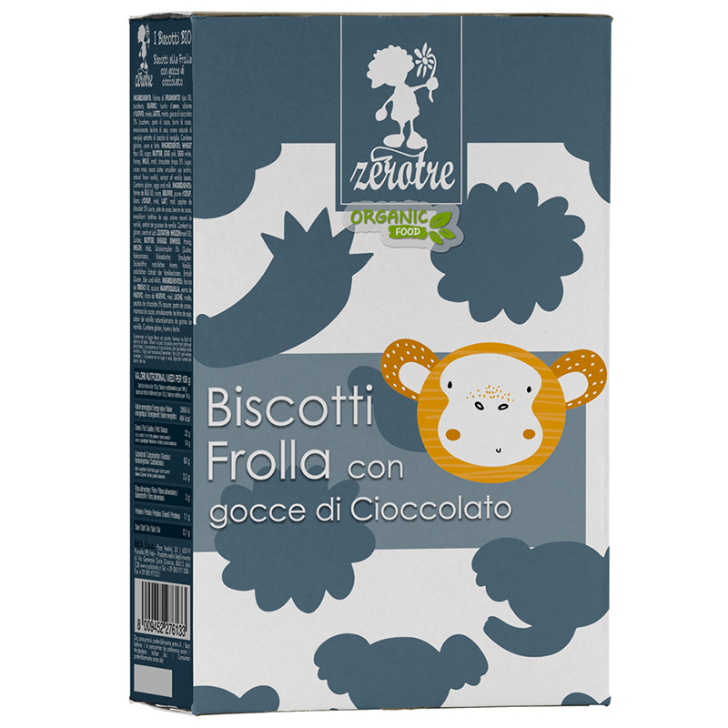 biscotti alla frolla gocce cioccolato new | Casa Rustichella