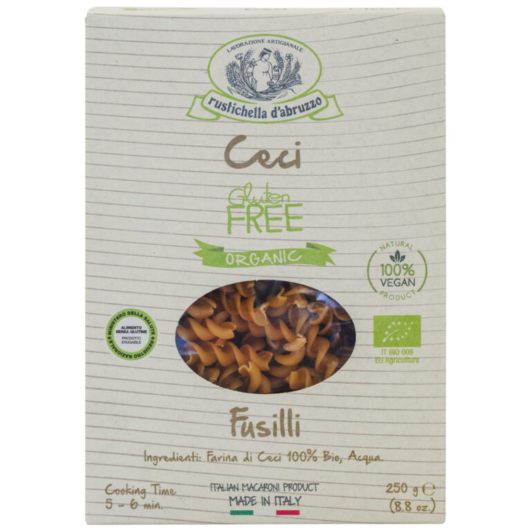 Organic gluten-free chickpea fusilli 250g